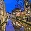 Utrecht From the Bridge By Night